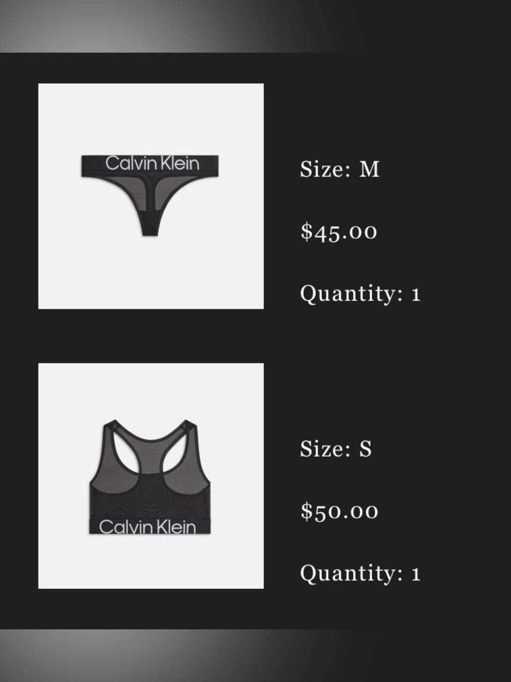 Kith Calvin Klein mesh shet